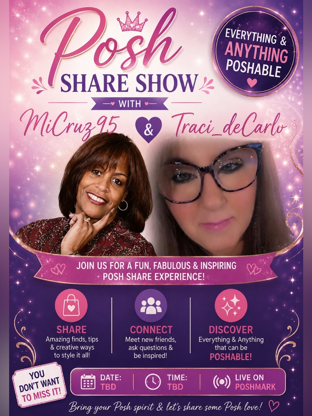 @MiCruz95 & @Traci_decarlo Live Flyer